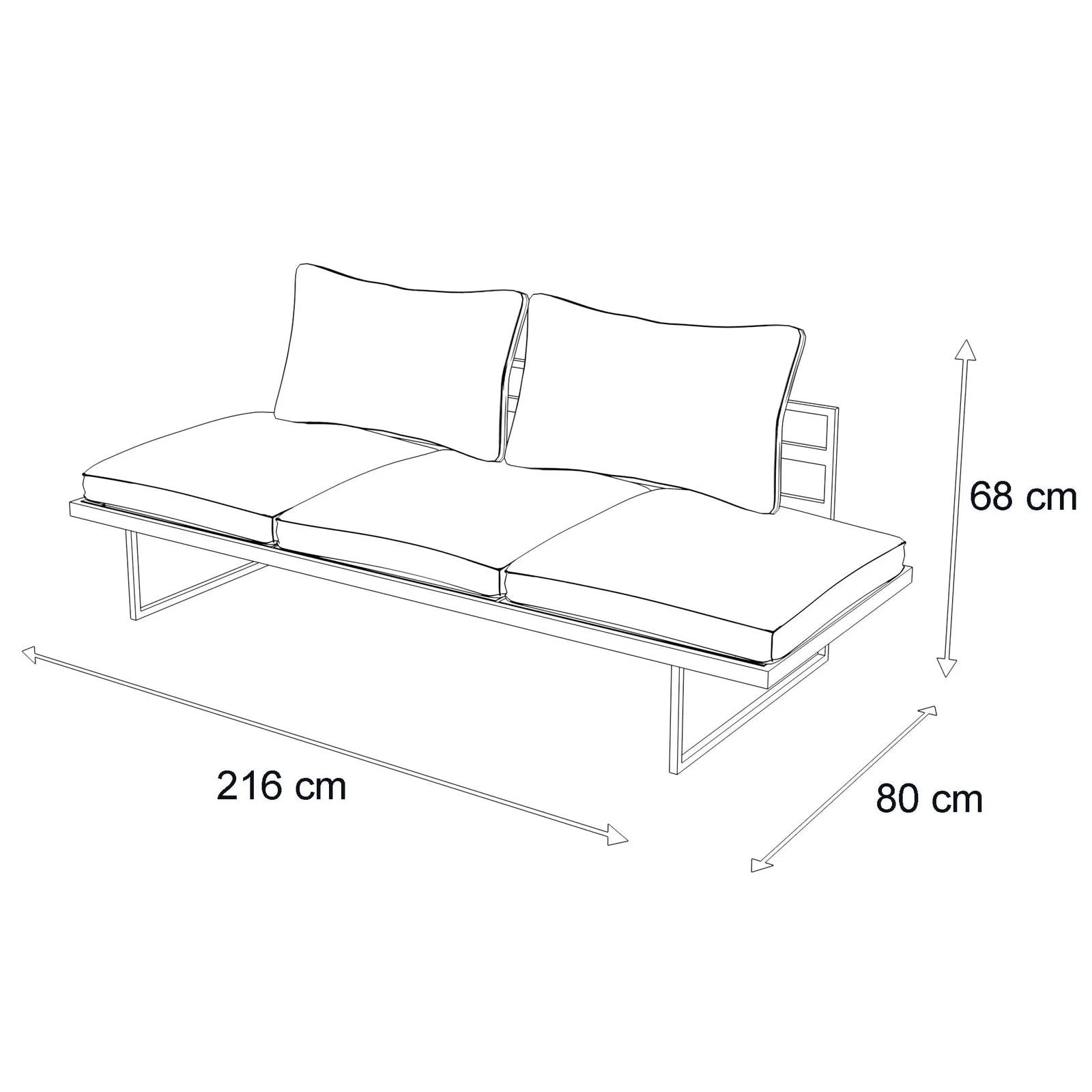 Milan 3-Seater Outdoor Patio Sofa with Dual Sunlounger Function - Arctic White Wicker Frame & Water-Resistant Pebble Olefin Cushions - Perfect for Poolside, Backyard, and Garden Relaxation