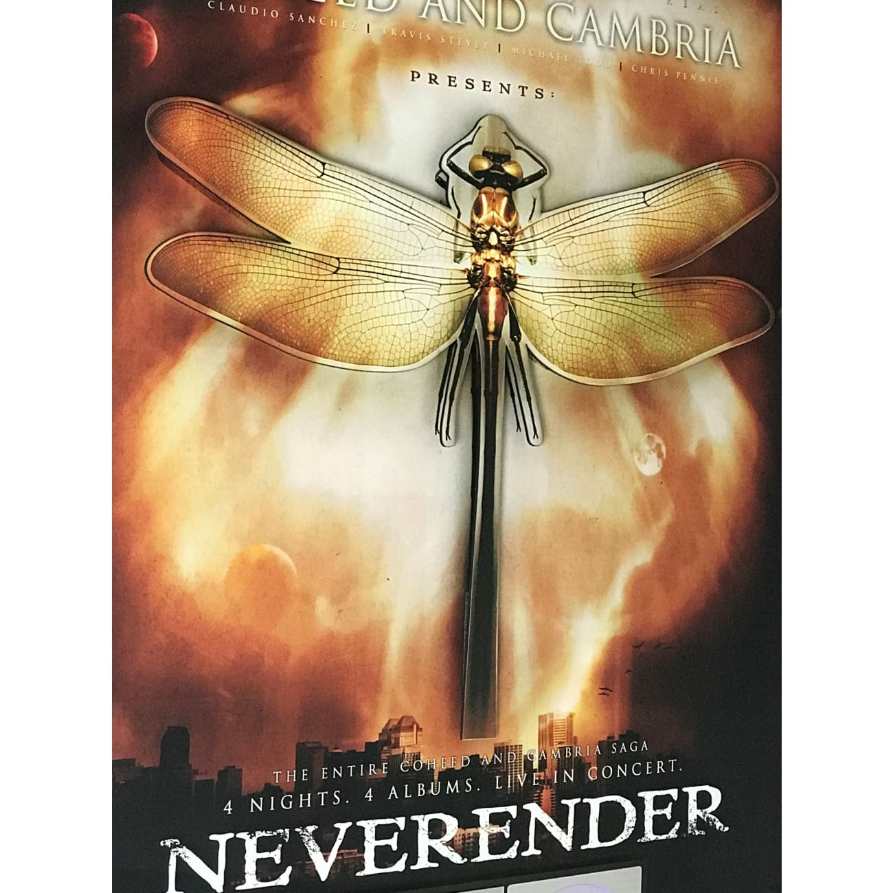 Coheed and Cambria Neverender RIAA Gold Certified Video Award - Perfect for Music Collectors & Rock Memorabilia Displays