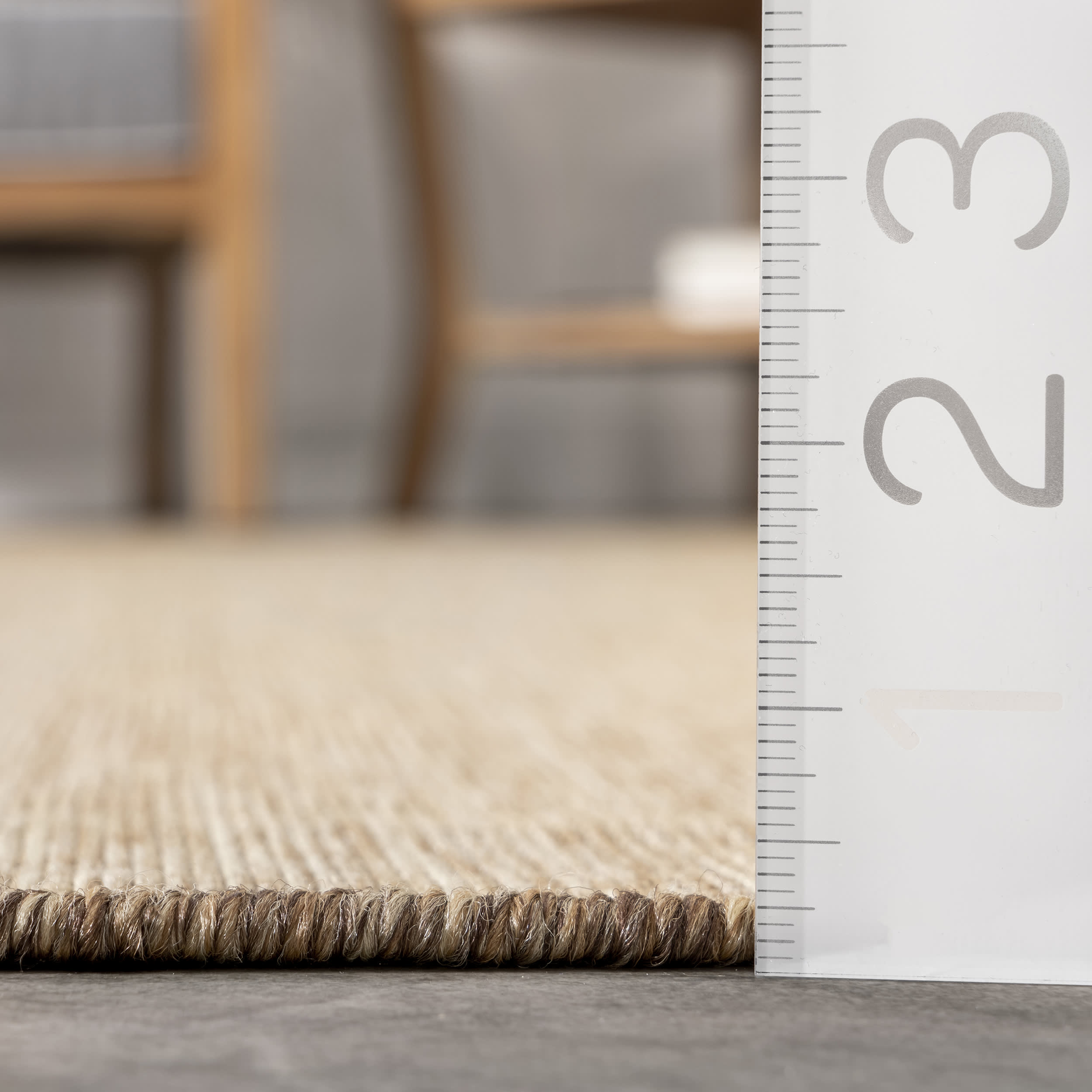 Dorinda Hazy Solid Indoor/Outdoor Area Rug - Soft & Durable Brown Floor Mat for Living Room, Patio, Bedroom, and Deck - Water-Resistant & Easy to Clean