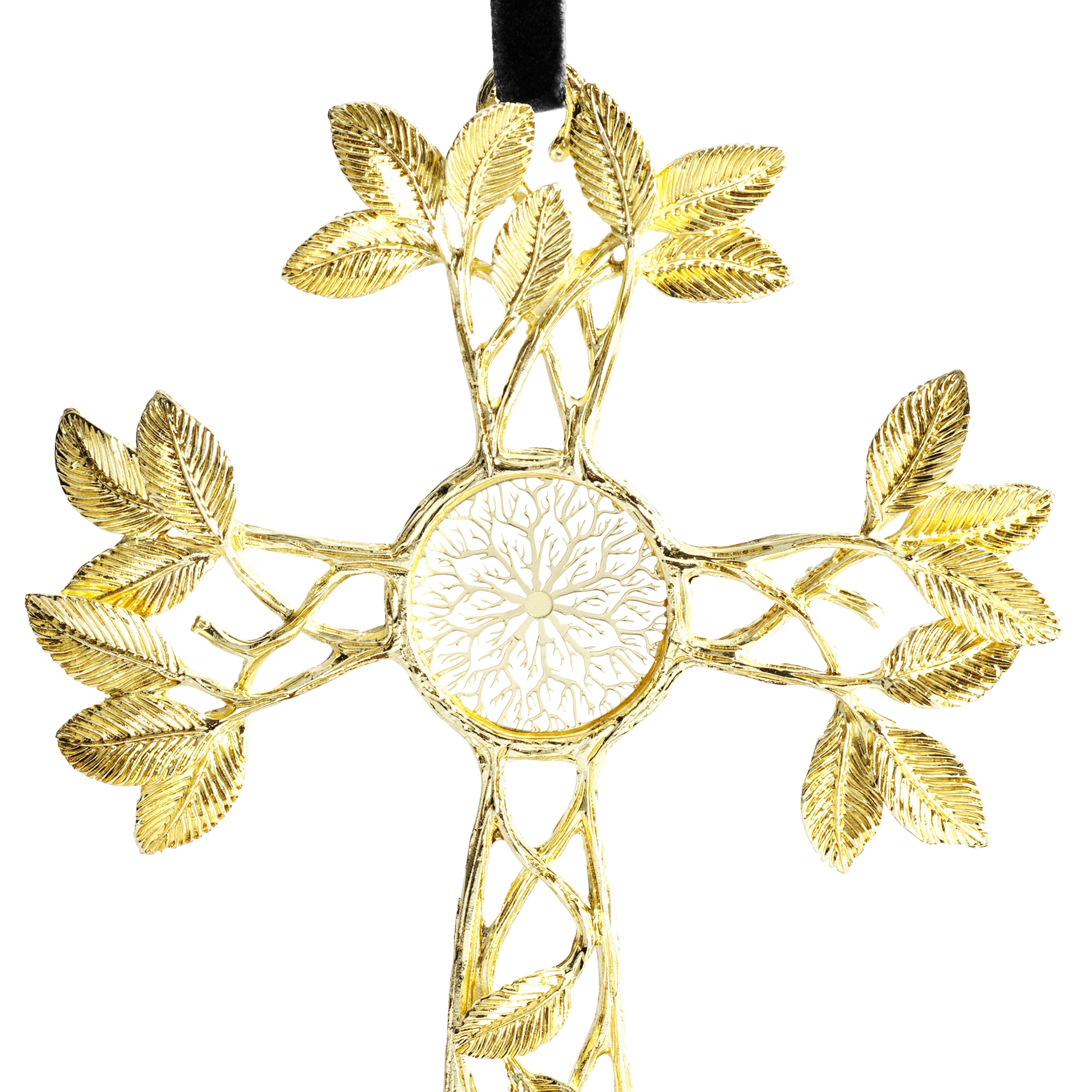 Eternity Cross Ornament - Elegant Religious Jewelry for Home Decor, Gifts & Church Events - Perfect for Christmas, Weddings & Baptisms
