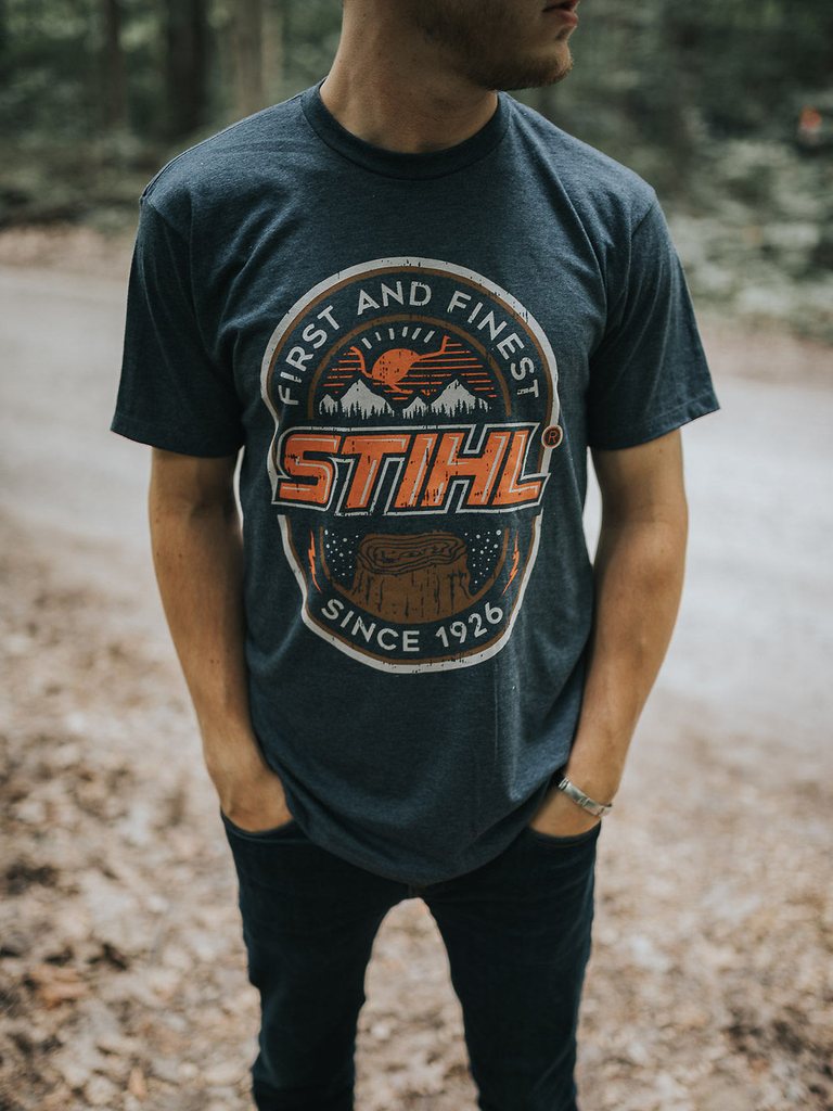 STIHL First and Finest Premium Cotton T-Shirt for Men - Comfortable Workwear for Outdoor Enthusiasts & Gardening