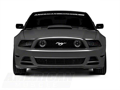 Raxiom CCFL Halo Fog Lights Chrome for 2013-2014 Ford Mustang GT | Bright White Halo Rings | Durable Fog Light Kit for Night Driving & Bad Weather Visibility