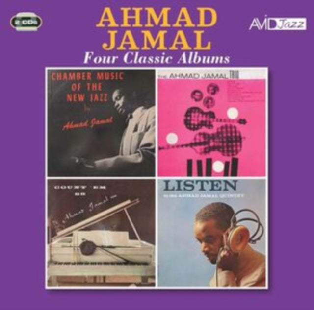 Ahmad Jamal CD - Four Classic Jazz Albums Collection (Chamber Music Of The New Jazz, Ahmad Jamal Trio, Count 'Em 88, Listen To The Ahmad Jamal Quintet) | Perfect for Jazz Lovers, Music Collectors & Relaxing Evenings