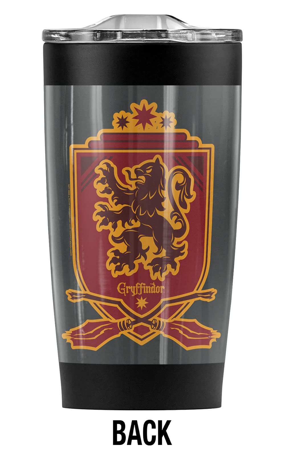 Harry Potter Gryffindor Stainless Steel Tumbler 20oz - Insulated Travel Mug with Leakproof Lid, Double Wall Vacuum for Hot & Cold Drinks - Perfect for Coffee, Tea, Water, Juice | Great Gift for Fans, Office Use, Camping & Outdoor Activities