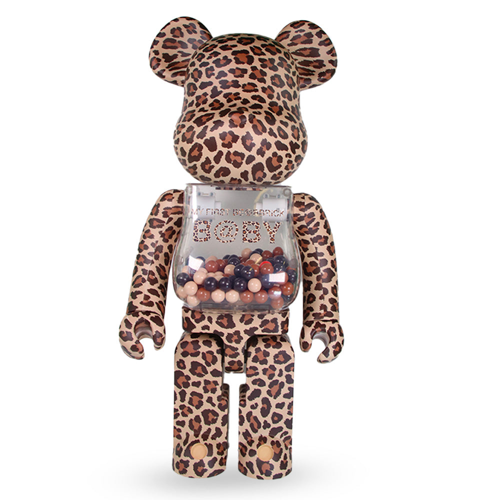 1000% Bearbrick My First Baby Leopard Collectible Figure - Limited Edition Art Toy for Display, Gift & Home Decor