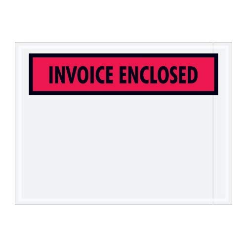Red Invoice Enclosed Envelopes