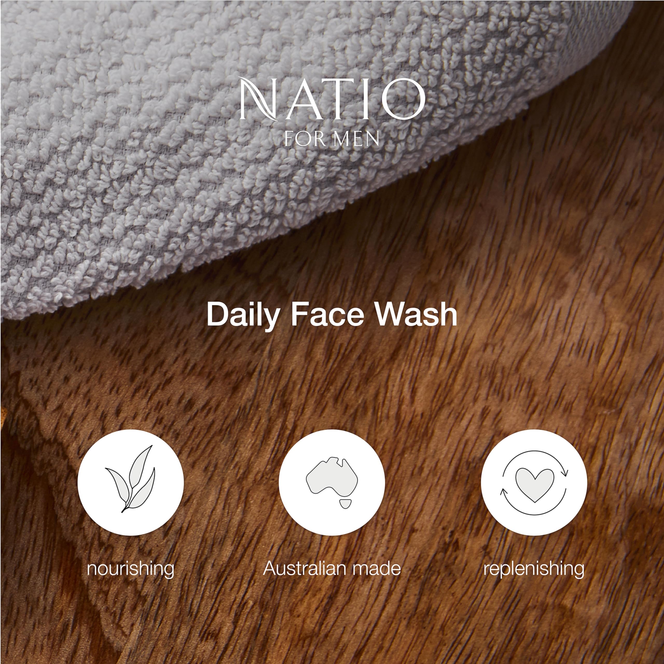 Men's Daily Face Wash 5.2oz - Lemon Bergamot Lavender Cleanser for All Skin Types - Gym & Travel