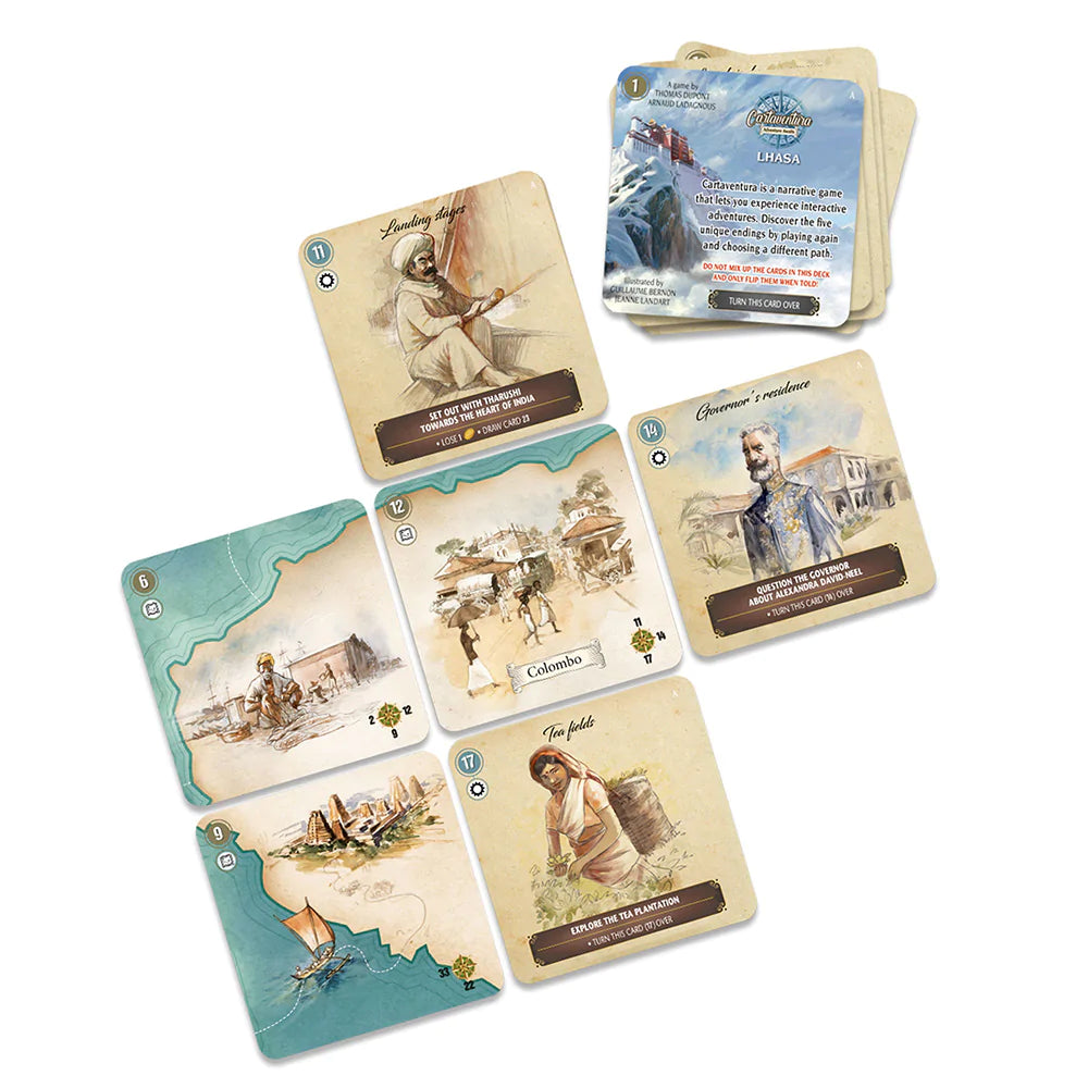 Cartaventura: Lhasa - Adventure Travel Board Game for Adults & Families | Explore Tibet & Solve Mysteries | Perfect for Game Nights & Travel Enthusiasts