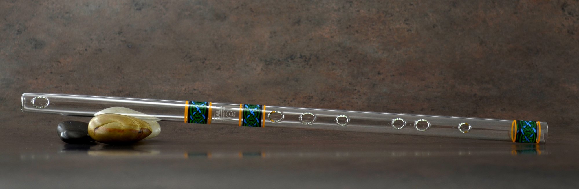 Hall Crystal Flute 11991 - F Key Inline Glass Flute for Celtic Music - Perfect for Professional Performances, Wedding Ceremonies & Traditional Irish Sessions