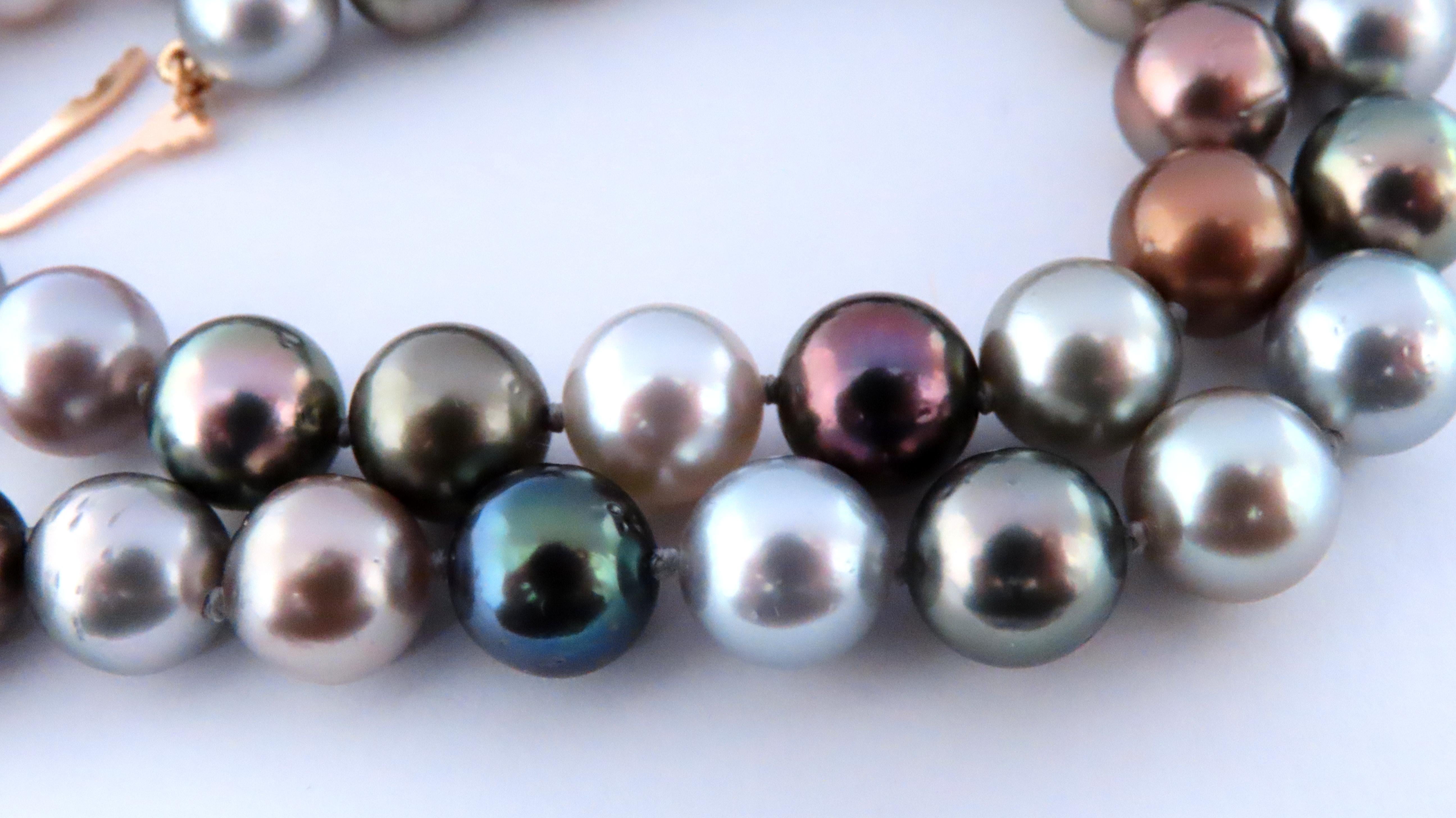 GIA Certified Natural Tahitian Saltwater Pearl Necklace - Pinctada Margaritifera, Untreated & High Quality | Perfect for Weddings, Anniversaries & Special Occasions