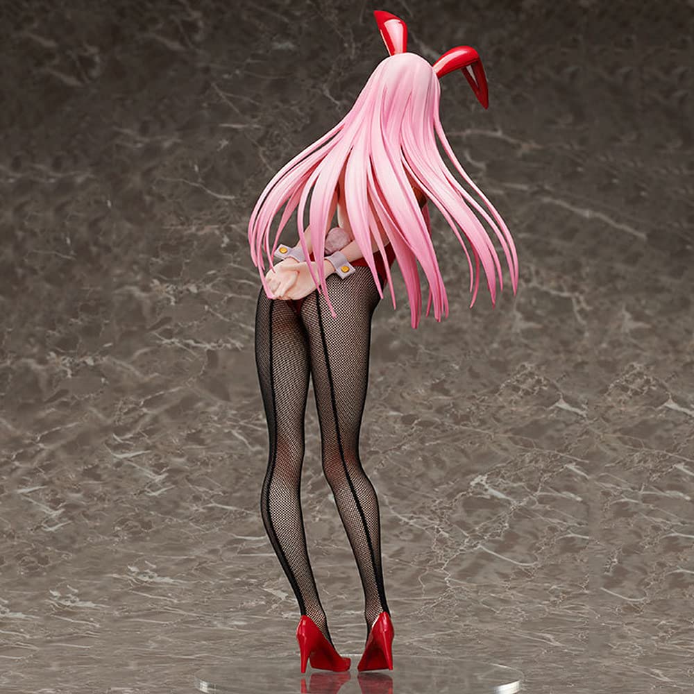 YESTGE Zero Two 02 Darling in The FRANXX 43cm Bunny Girl Anime Figure - Collectible Anime Statue, Cartoon Character Model for Adult Collectors - Perfect for Home Decor, Office Display, and Anime Fan Gifts