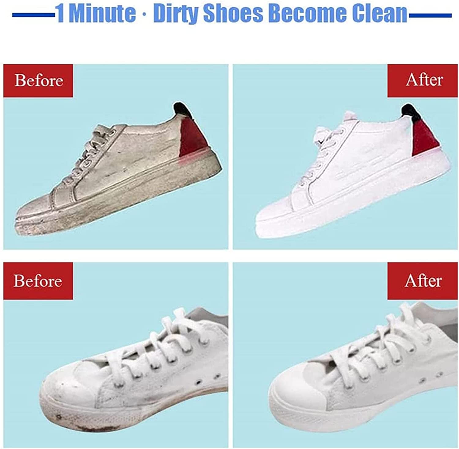 TCCO ENTERPRISE White Shoe Cleaning Cream - 260GM | Powerful Sneaker Stain Remover for Leather, Sports Shoes & Bags | Fast Whitening & Anti-Yellowing Formula | Perfect for Car Interiors & Tennis Shoes | Easy-to-Use Shoe Care Solution for Everyday Cleaning & Maintenance