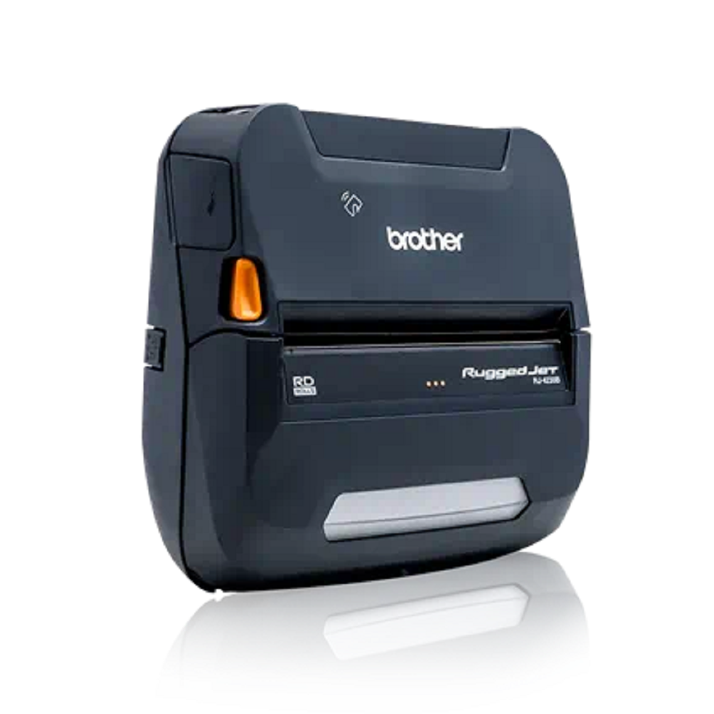 Brother Rugged Jet RJ4230B Mobile 4-in-1 Direct Thermal Receipt Printer - USB, Bluetooth, NFC, MFI Certified for iOS - Perfect for Retail Stores, Food Trucks & Mobile Businesses