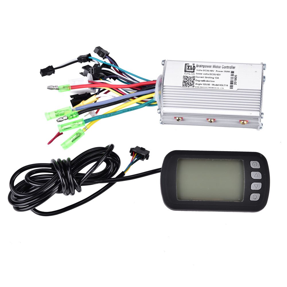 36V/48V 350W Brushless Electric Motor Controller with LCD Display - Compatible with Electric Scooters, E-Bikes & Mobility Scooters - Perfect for Commuting, Urban Travel & Outdoor Adventures