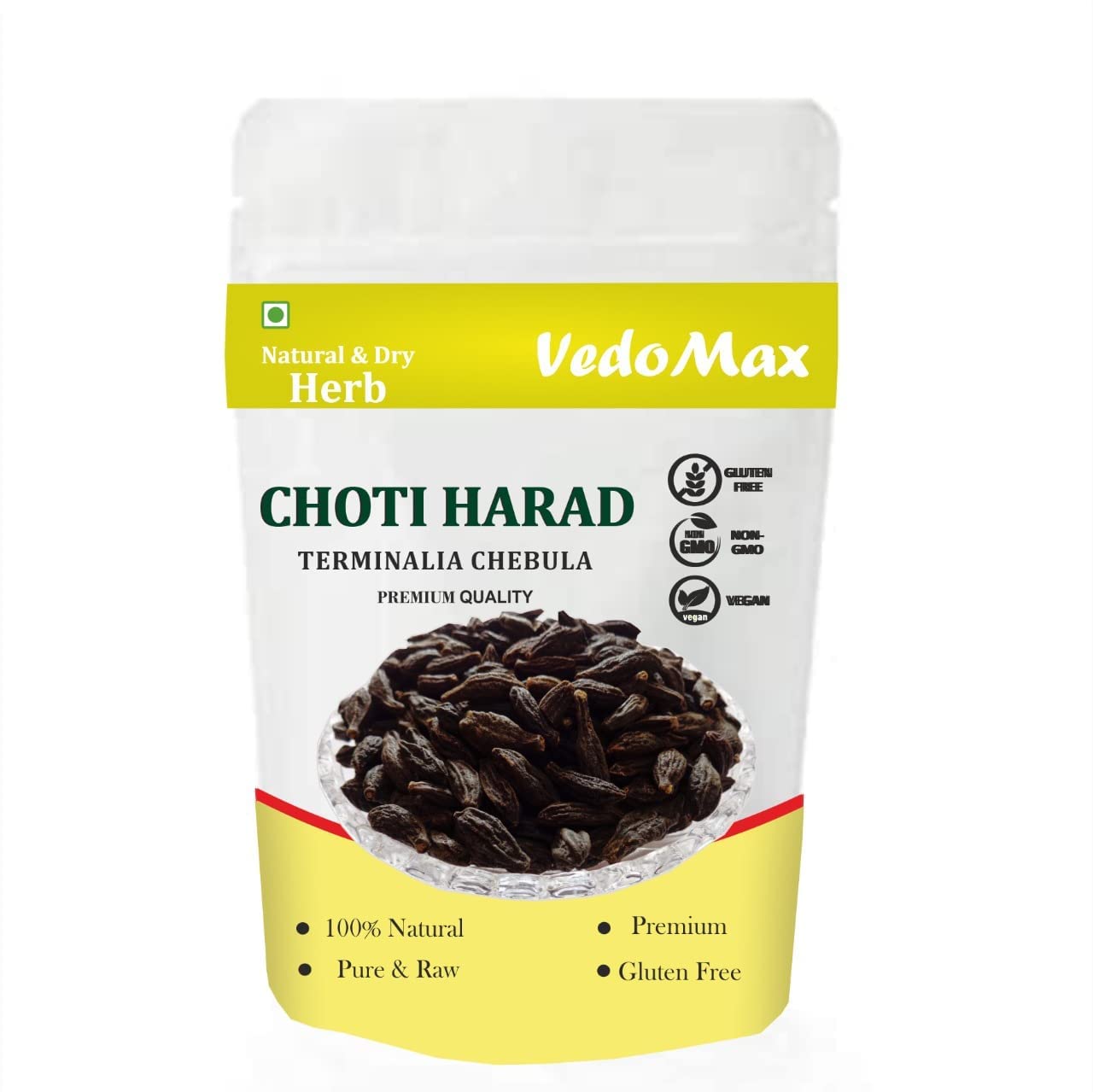 Organic AUT Choti Harad Whole (Terminalia Chebula) - 800g Pure & Natural Ayurvedic Herbal Supplement for Digestive Health & Detox - Perfect for Tea, Churna & Traditional Remedies