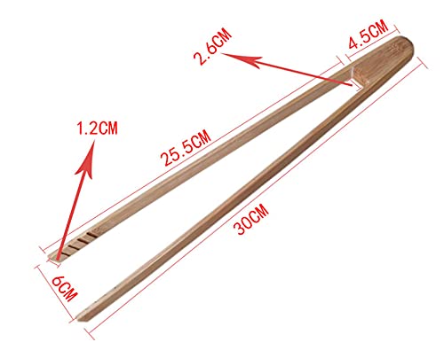 WOIWO 1PC Bamboo Bread Clip - Vegetable, Kimchi, Steamed Bun & BBQ Kitchen Utensil - Perfect for Baking, Cooking, Food Prep & Picnics