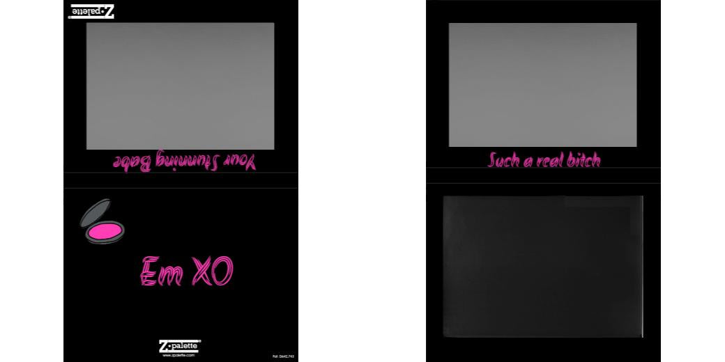 Custom Extra Large Z Palette - Magnetic Makeup Palette for Eyeshadows & Blush - Perfect for Professional Artists & Travel Makeup Organizer