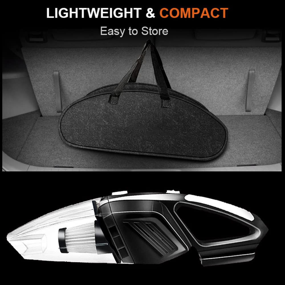 Powerful 6KPA Car Vacuum Cleaner - Compact for Car & Home Use