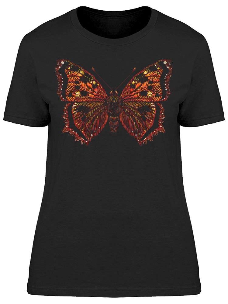Colorful Butterfly Tattoo Print Women's T-Shirt - Trendy Graphic Tee for Casual Wear, Street Style & Summer Outfits
