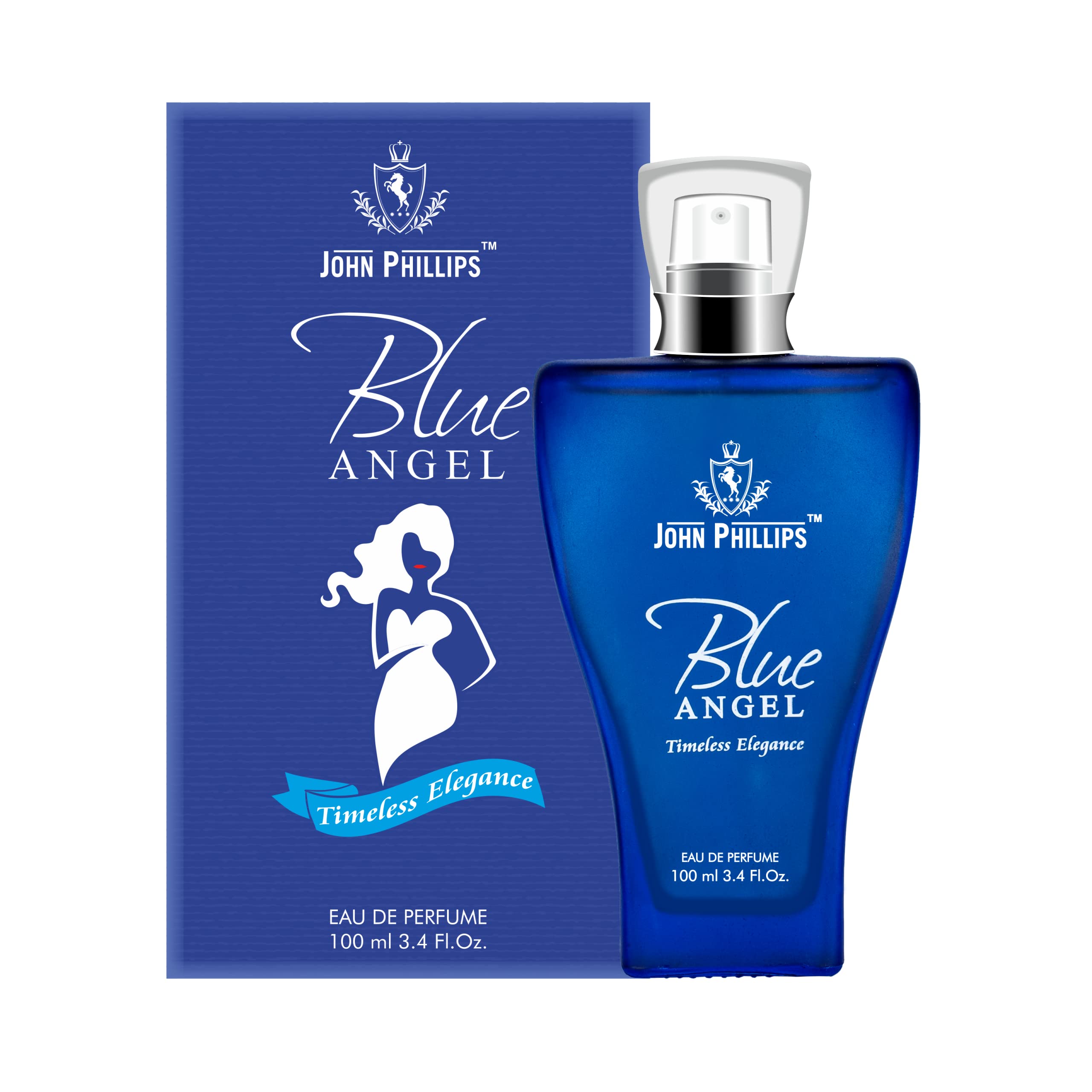 John Phillips™ Blue Angel & Be Found Eau De Parfum - Unisex Perfume for Men & Women | Daily Wear, Casual & Office Fragrance | Long Lasting French Perfume for Date Night & Special Occasions