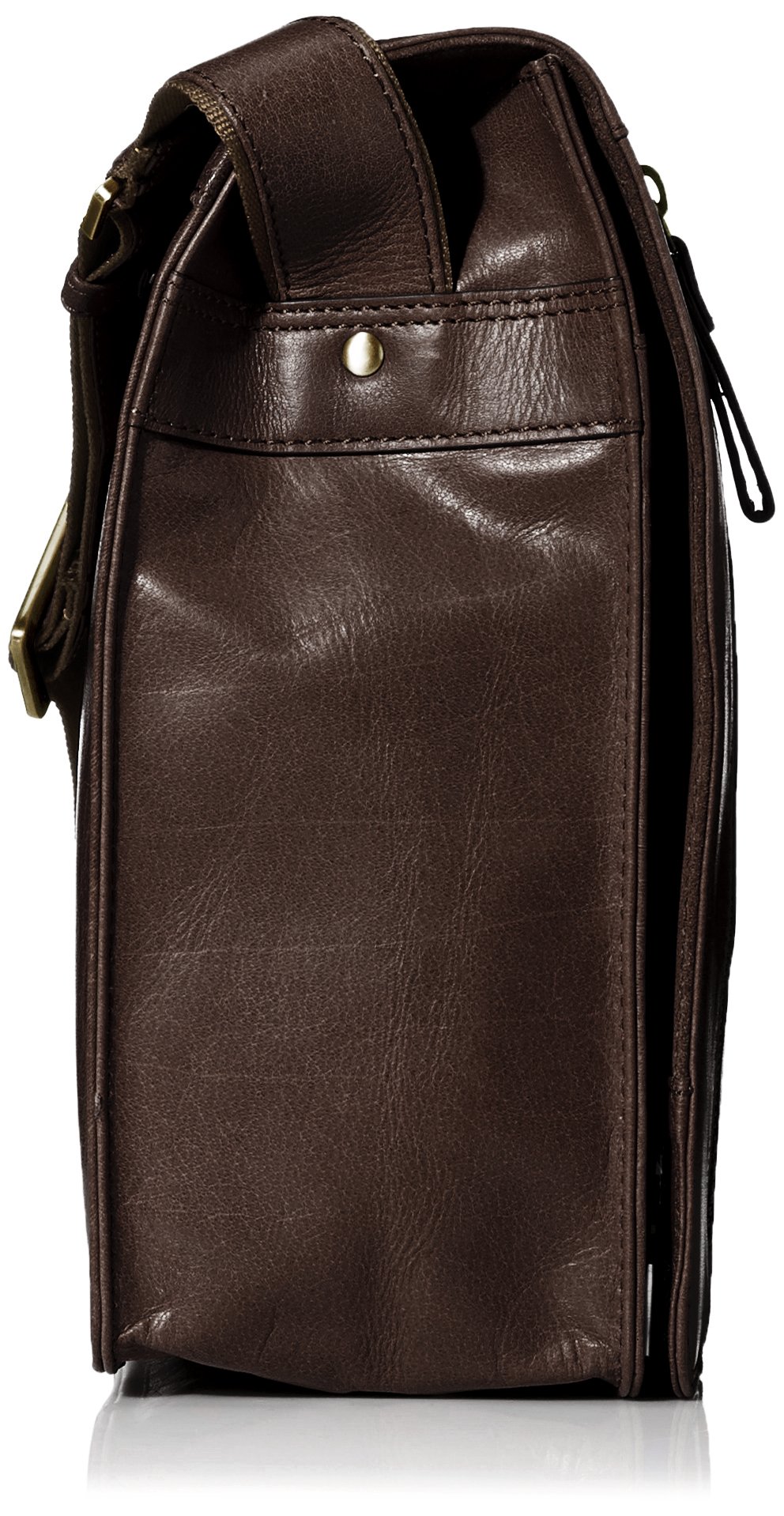 Premium Buffalo Leather 13 Inch Laptop Messenger Bag - Durable Shoulder Handbag for Men & Women (Brown, One Size) - Perfect for Work, Travel & Business Meetings