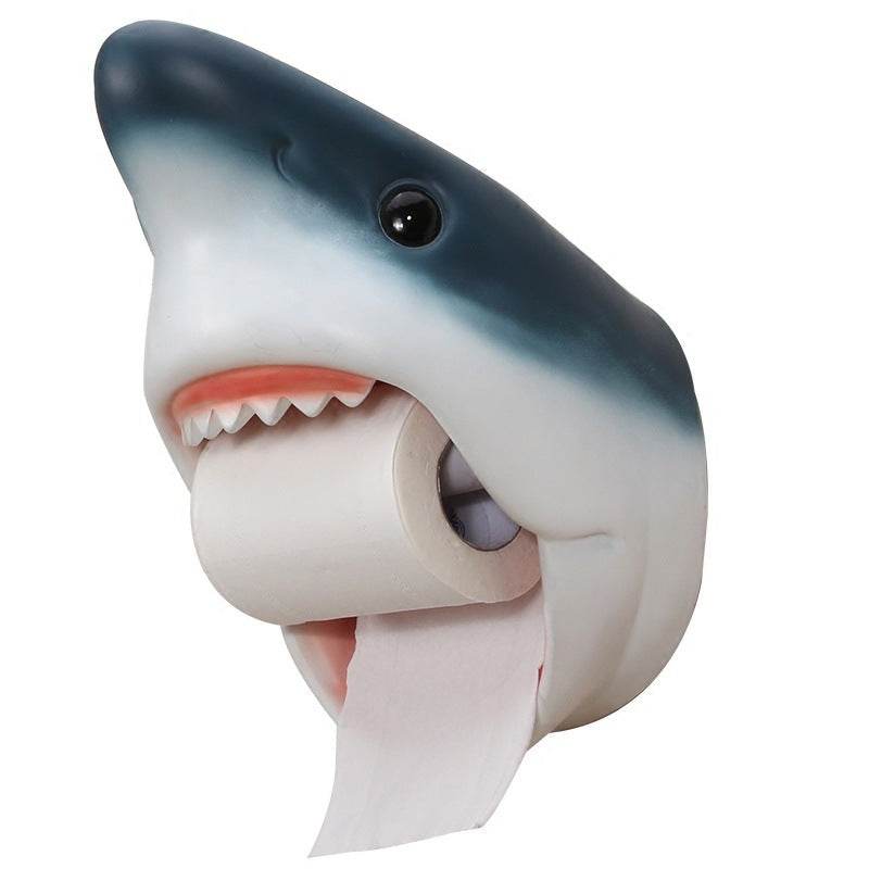 Cute Shark Tissue Box Cover - Adorable Cartoon Shark Design for Bathroom, Bedroom, or Car Tissue Storage | Kawaii Home Decor Accessory