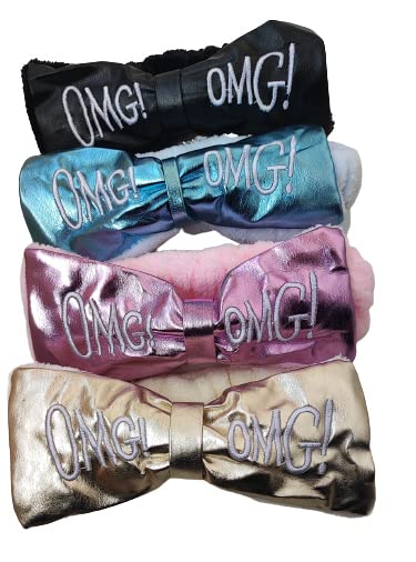 Panaakhi Women's Velvet Elastic Headband with Cute Bow - Soft Facial Spa & Makeup Cleansing Headband (Pack of 1) - Perfect for Skincare, Spa, and Beauty Routines