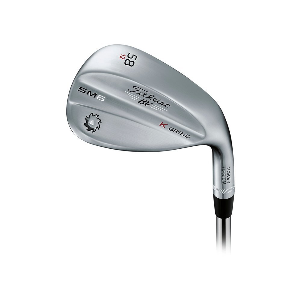 Titleist Vokey SM6 Tour Chrome Wedge - Right Hand 58° 12° K Grind - True Temper Dynamic Gold Wedge Flex - Perfect for Golf Short Game & Bunker Shots