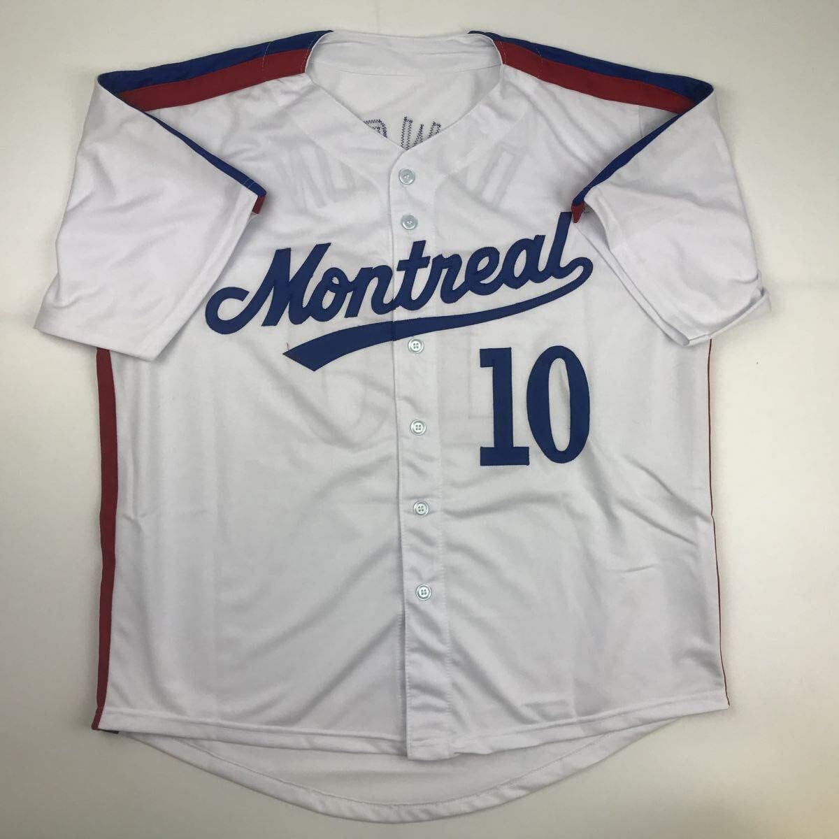 Authentic Autographed Andre Dawson Montreal Expos White Baseball Jersey with JSA COA - Perfect for Collectors, Fans, and Sports Memorabilia Displays