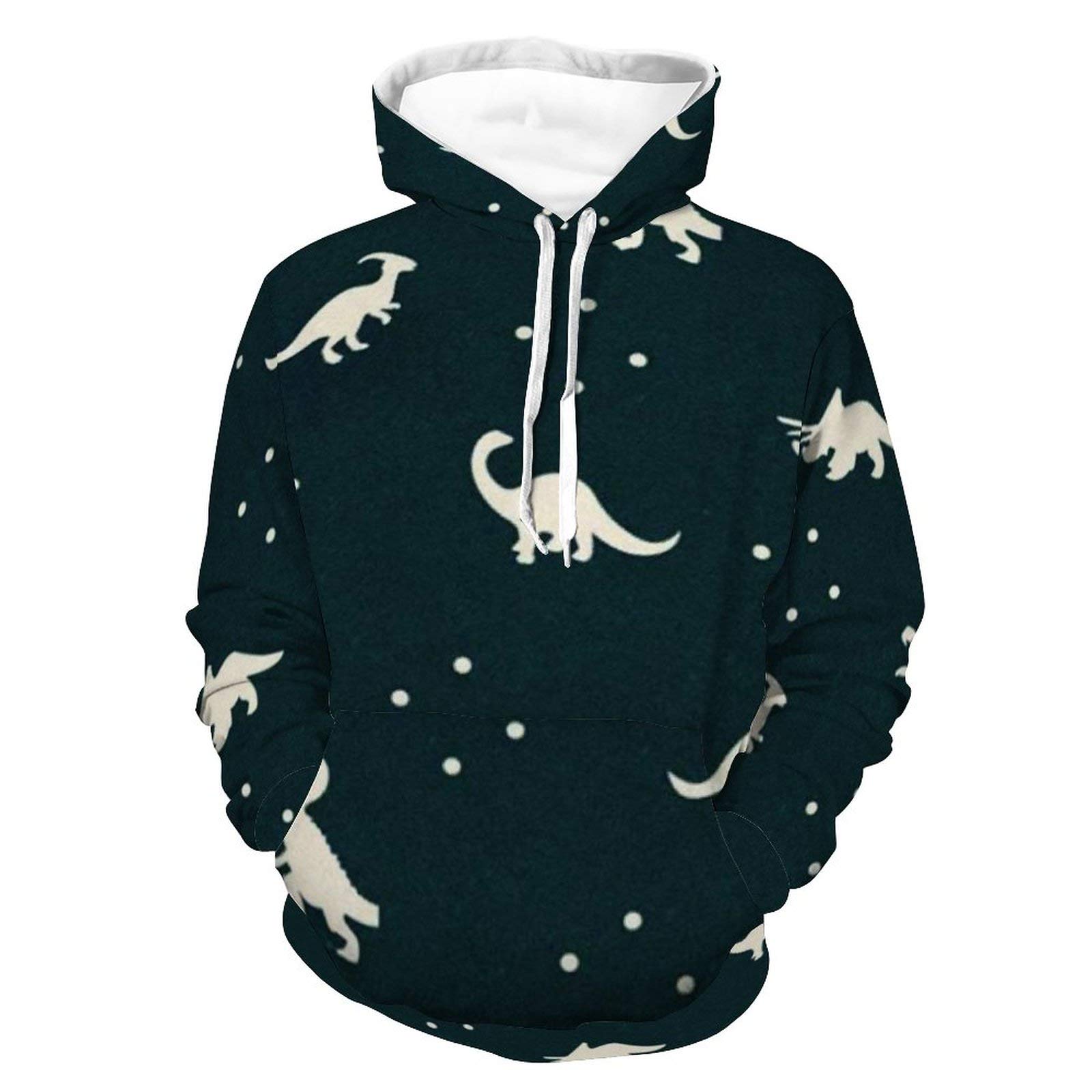 **AERICKON Unisex Realistic Print Hoodie - Casual Long Sleeve Hooded Sweatshirt with Pocket for Men & Women | Streetwear, Loungewear, Outdoor Activities**