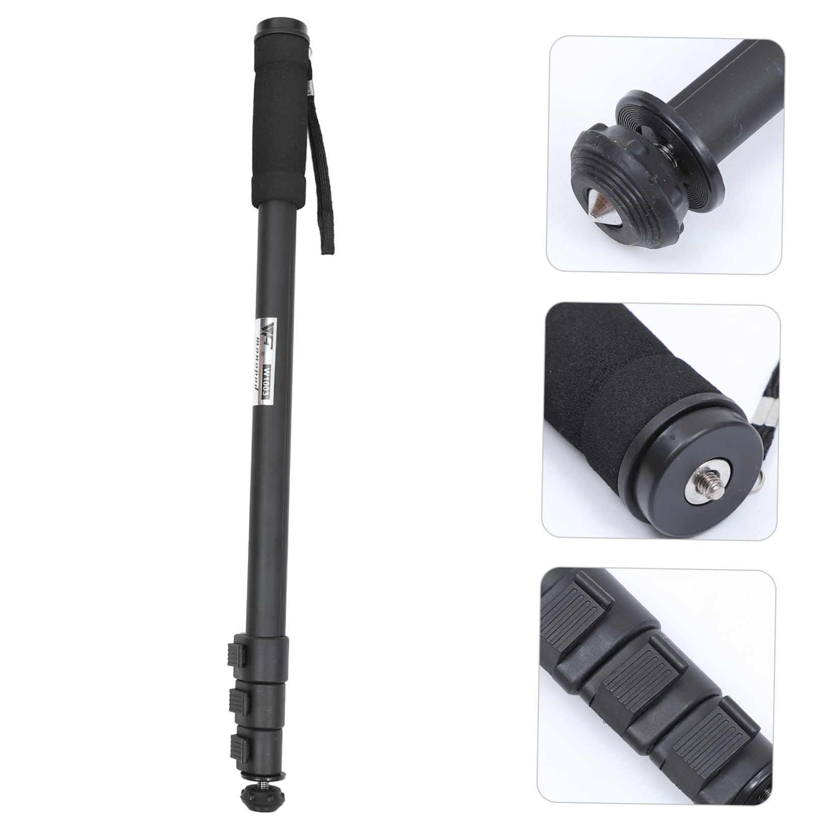 HOMSFOU Aluminum Alloy Telescopic Monopod Tripod Stand for DSLR Camera & Smartphone - Portable Phone Tripod with Adjustable Height WT1003 - Perfect for Travel, Vlogging, Photography & Live Streaming