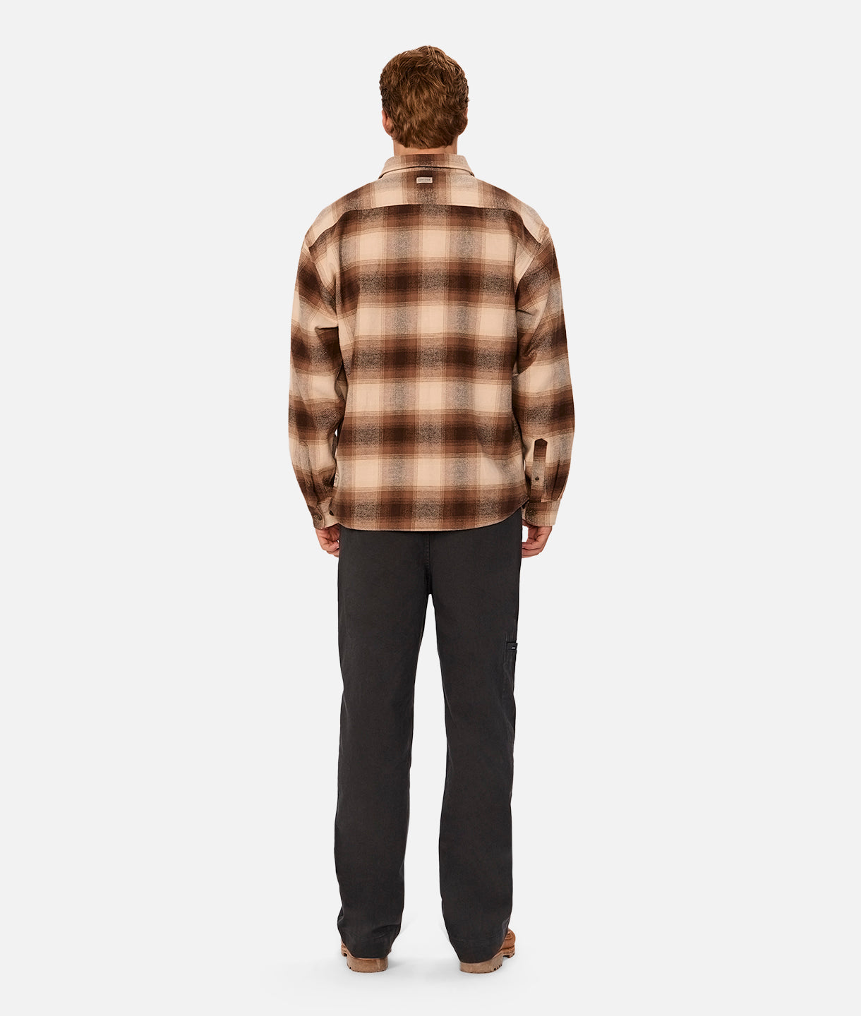 Premium Davenport Long Sleeve Shirt for Men - Stone Brown - Comfortable Casual & Business Wear - Perfect for Office, Travel & Outdoor Activities