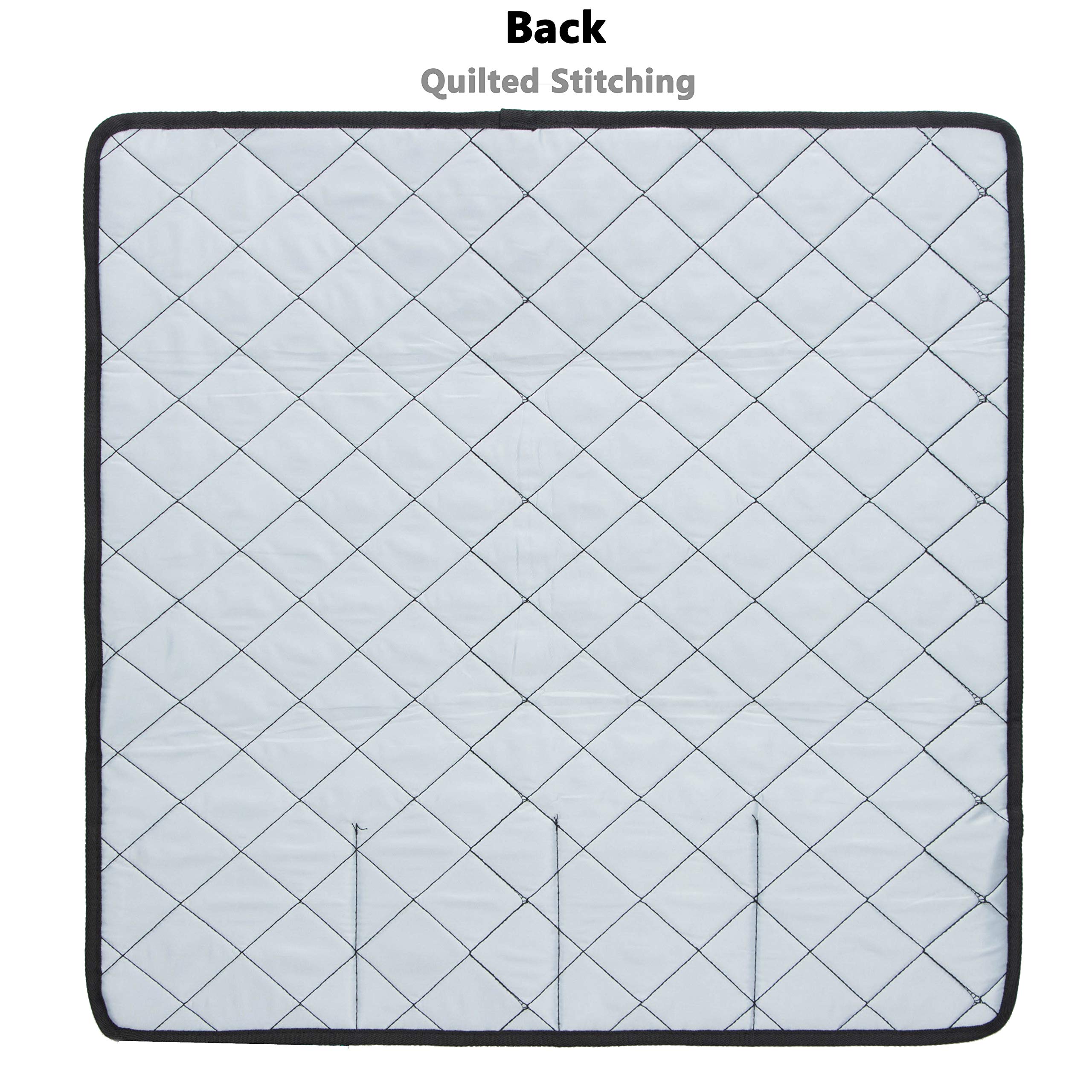 PACMAXI Sewing Machine Pad for Table with Pockets - Non-Slip Quilting Mat with Storage Organizer for Needles, Thread & Accessories (Mandala Pattern) - Perfect for Sewing, Quilting & Crafting Workspaces