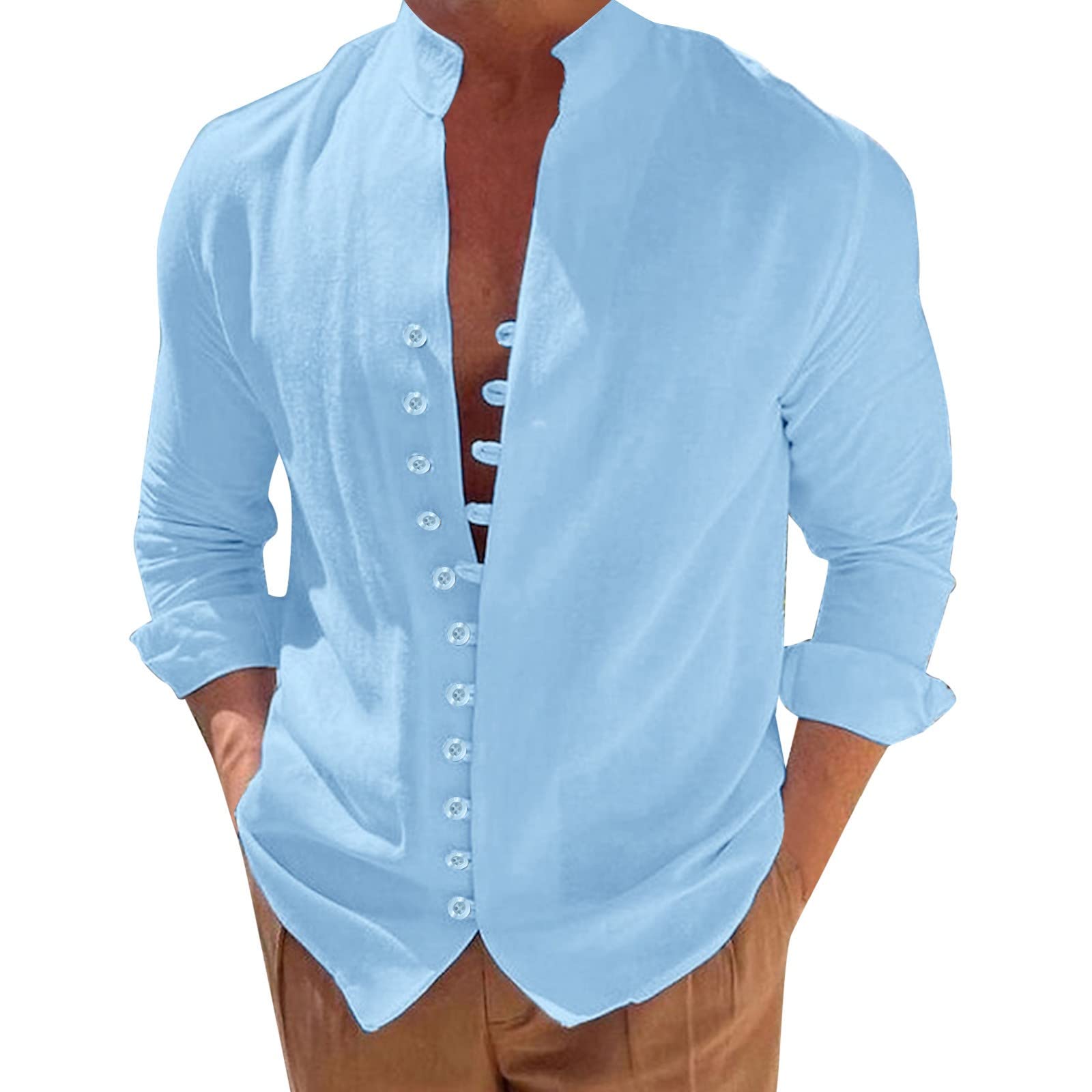 Men's Black Linen Short Sleeve Shirt - Breathable Summer Casual & Business Shirt - Regular Fit for Office, Travel & Outdoor Activities