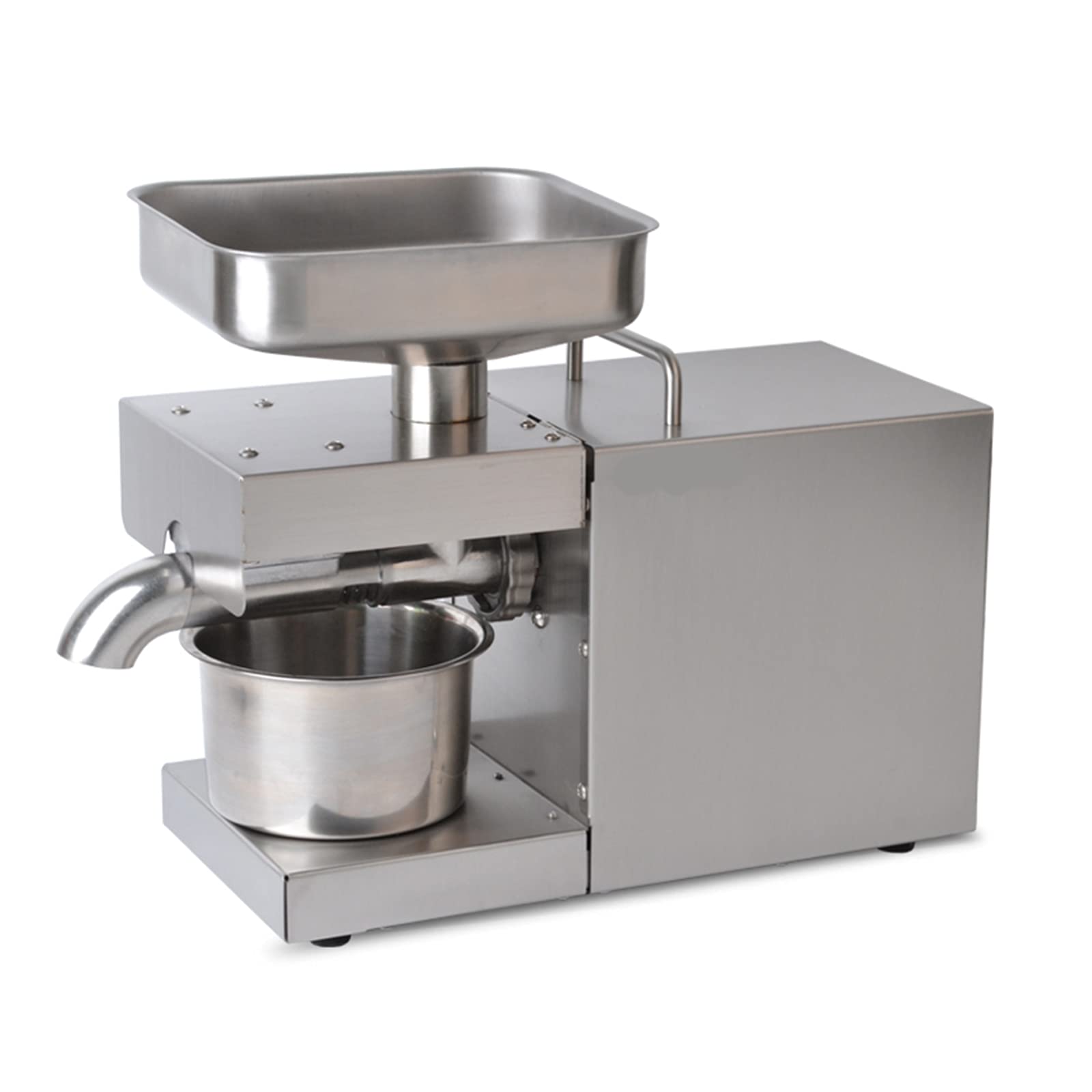 1500W Automatic Oil Press Machine 220V/110V for Home & Commercial Use - Cold/Hot Press Peanut, Coconut, Almond Oil Extractor with Temperature Control - Perfect for DIY Essential Oils, Cooking & Healthy Snacks