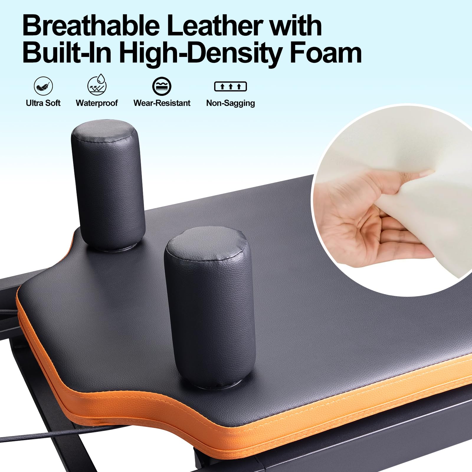 Foldable Pilates Reformer Machine for Home & Gym - Durable Equipment for Beginners & Advanced Users, Supports Up to 250 lbs - Perfect for Full-Body Workouts, Strength Training & Rehabilitation Exercises
