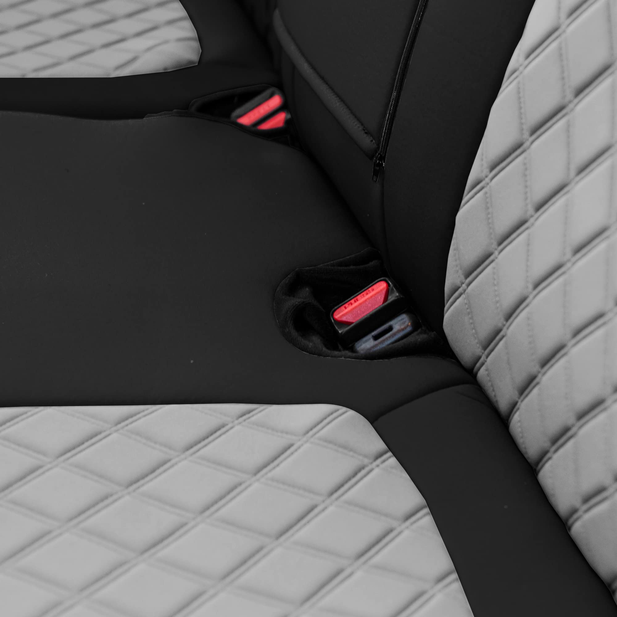 Custom Fit Neoprene Seat Covers for Honda CR-V LX/EX/EX-L (2017-2022) - Water Resistant Neosupreme Rear Seat Covers in Gray | Perfect for Road Trips, Pet Protection & Spill Prevention