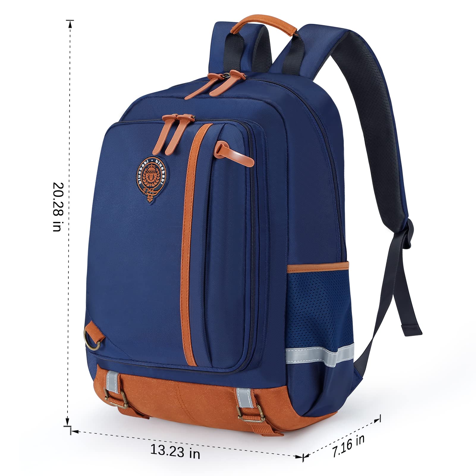 Kids School Backpack for Boys & Girls - Large Capacity Lightweight Book Bag for Students, Durable & Comfortable, Blue (Medium) - Perfect for School, Travel, and Daily Use