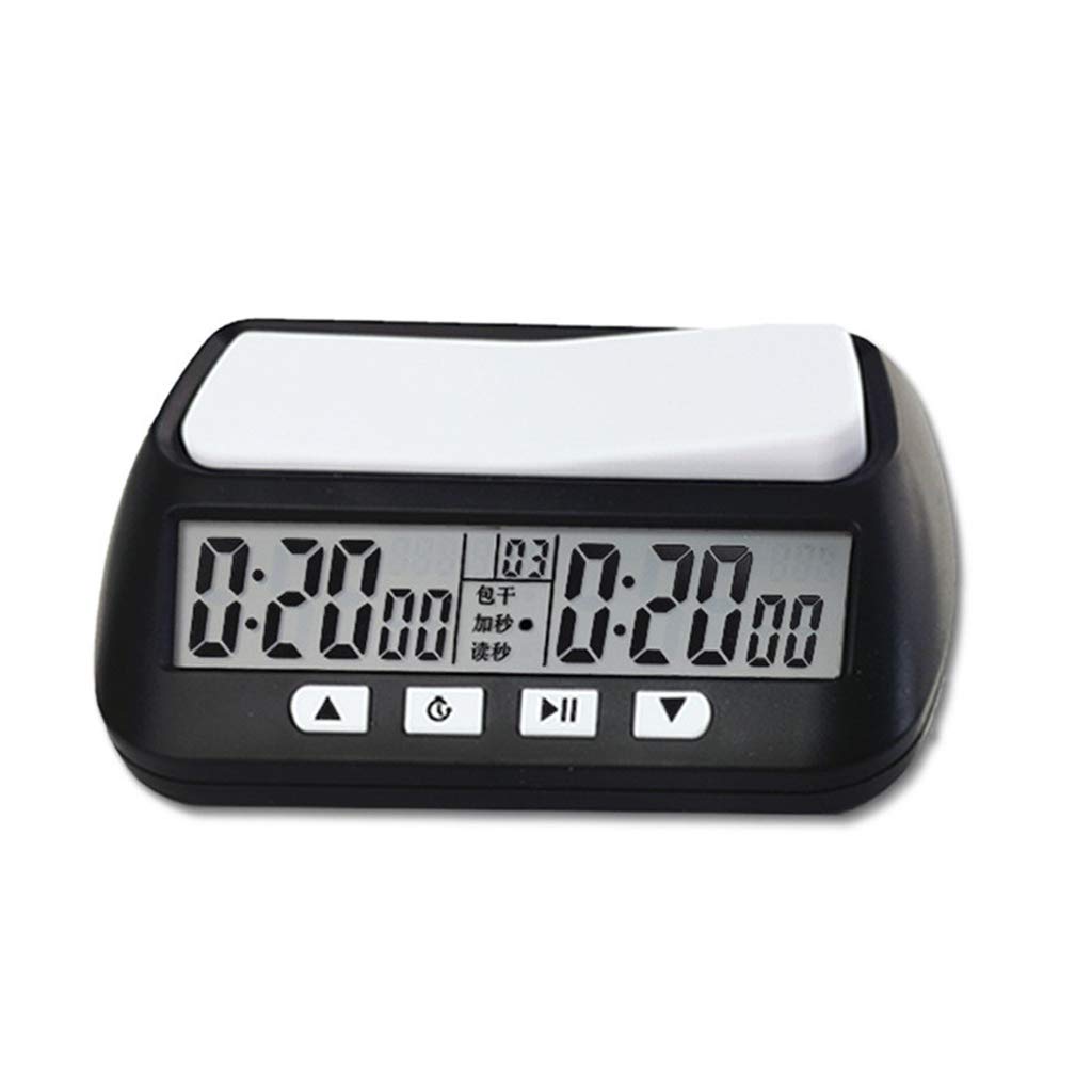 Professional Digital Chess Clock with Count Up/Down Timer - Electronic Board Game Accessory & Bonus Competition Hour Meter - Perfect for Tournaments, Clubs, and Home Play