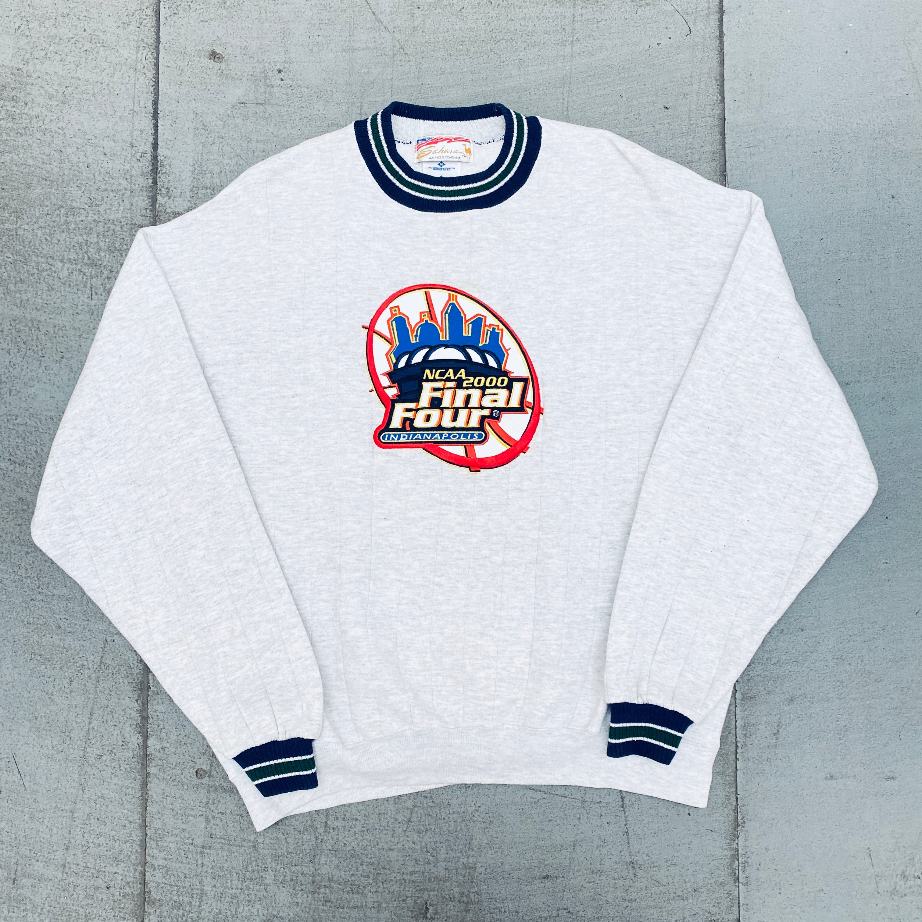 NCAA 2000 Final Four Indianapolis Embroidered Sweatshirt - XL Size - Vintage Basketball Fan Apparel for Game Day & Collectors