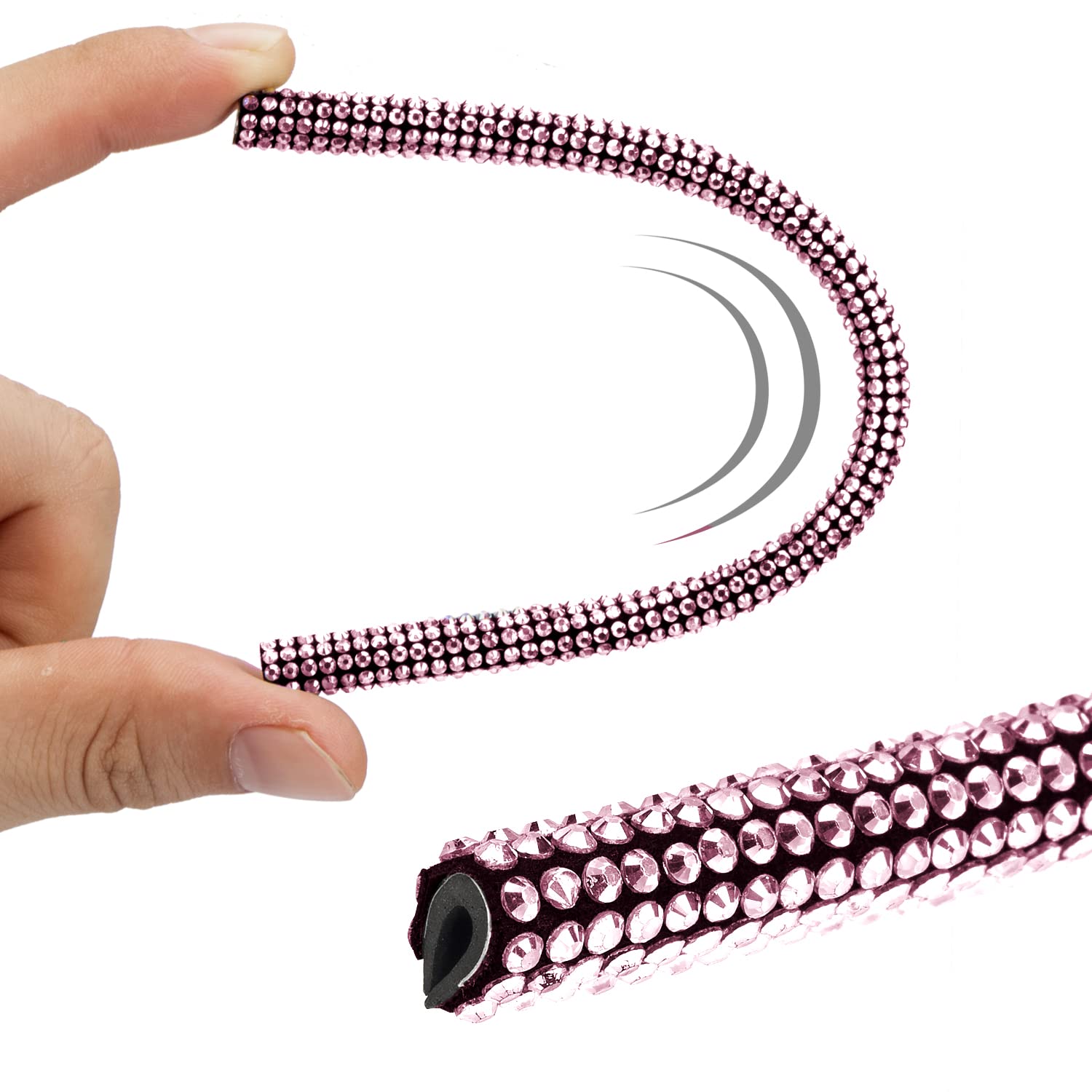 10PCS Rhinestone Bling Car Vent Outlet Trim - Sparkling Air Conditioner Vent Cover Decor, Pink Car Interior Accessories for Women | Perfect for Sedan, SUV & Luxury Car Styling