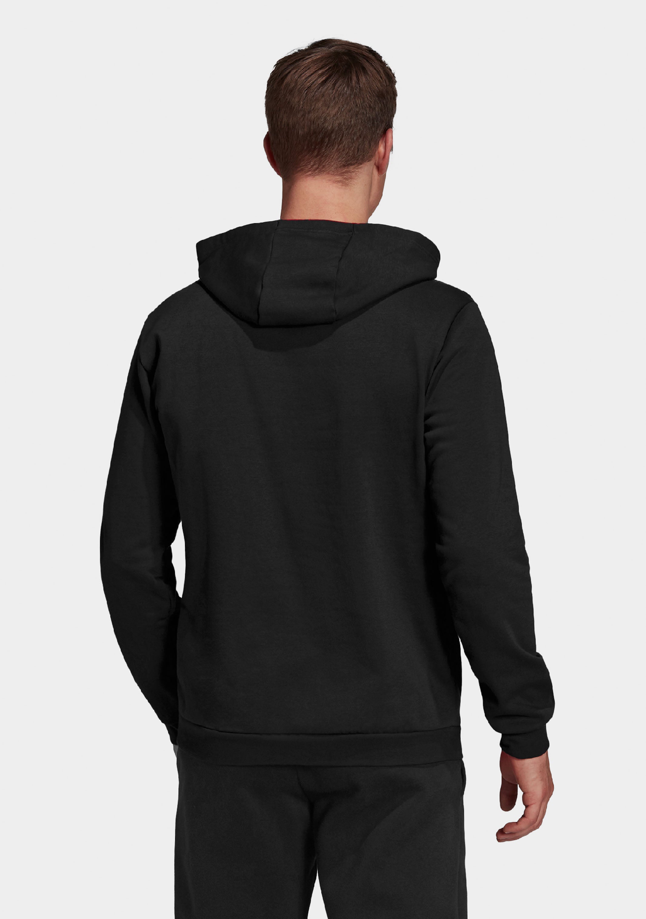 Adidas Men's Entrada 22 Hoodie - Lightweight Fleece Pullover with Kangaroo Pocket | Casual Wear, Gym & Outdoor Activities