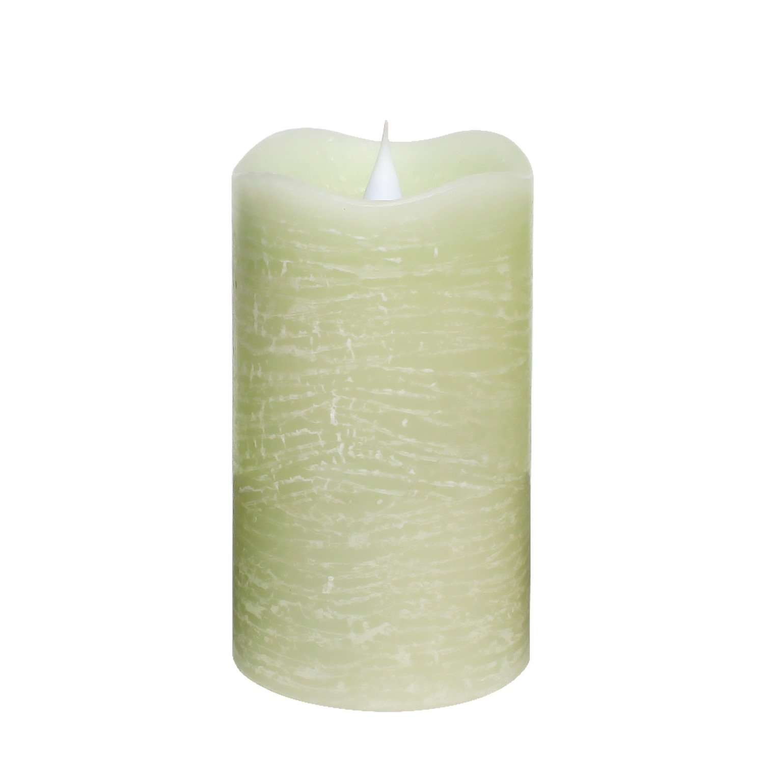 SIMPLUX SPX-000090 Flameless LED Moving Candle - Battery Operated with Timer, 3 x 5.25 Inches, Sage Green - Perfect for Home Decor, Weddings, and Romantic Dinners