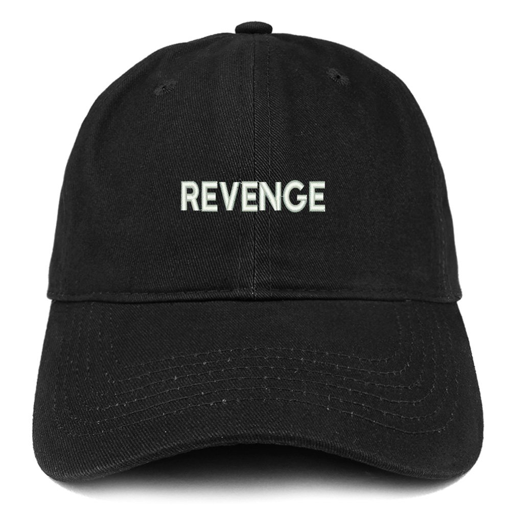 Revenge Embroidered Soft Cotton Dad Hat - Trendy Unisex Baseball Cap for Men & Women | Perfect for Streetwear, Hip Hop Fashion, and Outdoor Activities