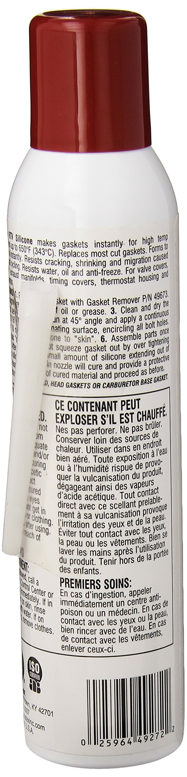 High-Temperature RTV Silicone Gasket Maker (8 oz, Red) - Heat Resistant up to 650°F - Low Volatile Formula for Automotive, Marine & Industrial Use - Perfect for Engine Gaskets, Exhaust Repairs & DIY Projects