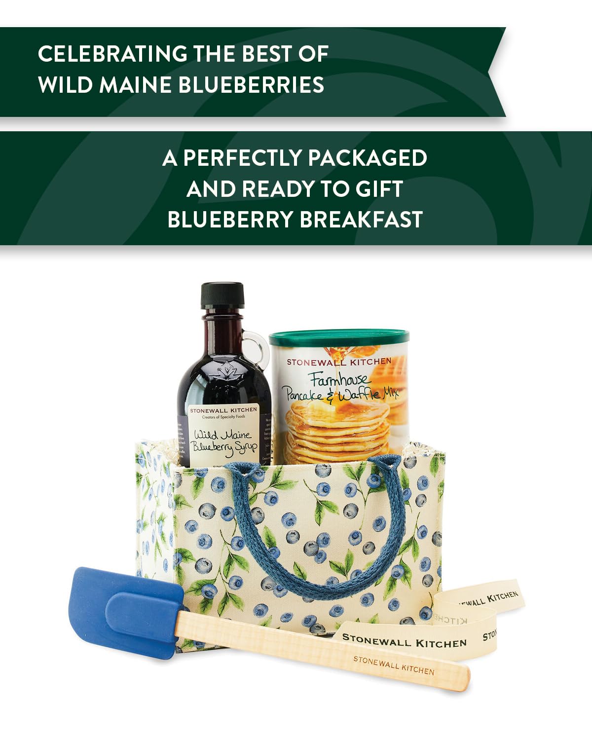 Stonewall Kitchen Blueberry Jam Gift Set - 4 Piece Gourmet Preserves Tote for Breakfast, Brunch & Gifting | Perfect for Mother's Day, Housewarming & Corporate Gifts