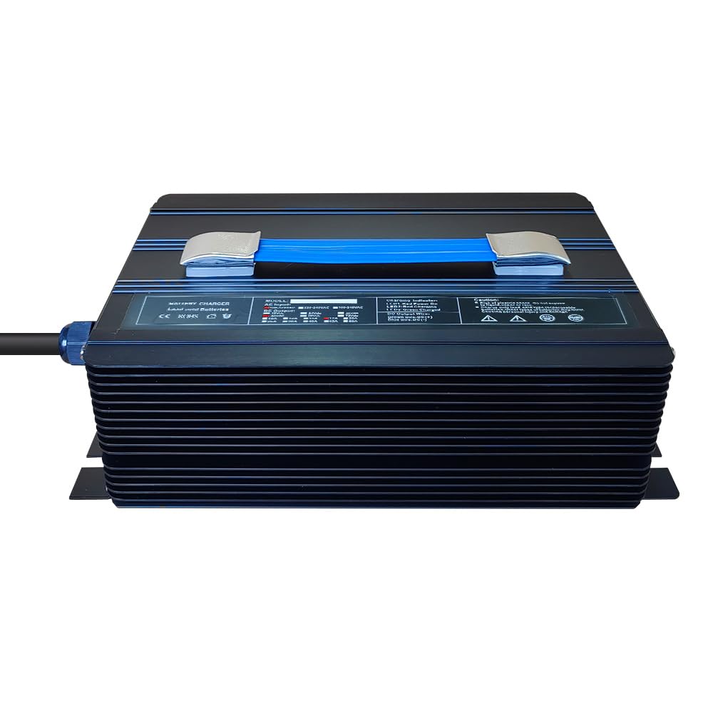 48V 17A Golf Cart Battery Charger for EZGO RXV & TXT Models - 3-Prong RXV Plug Connector - Fast Charging & Reliable Performance for Golf Courses, Resorts & Personal Use