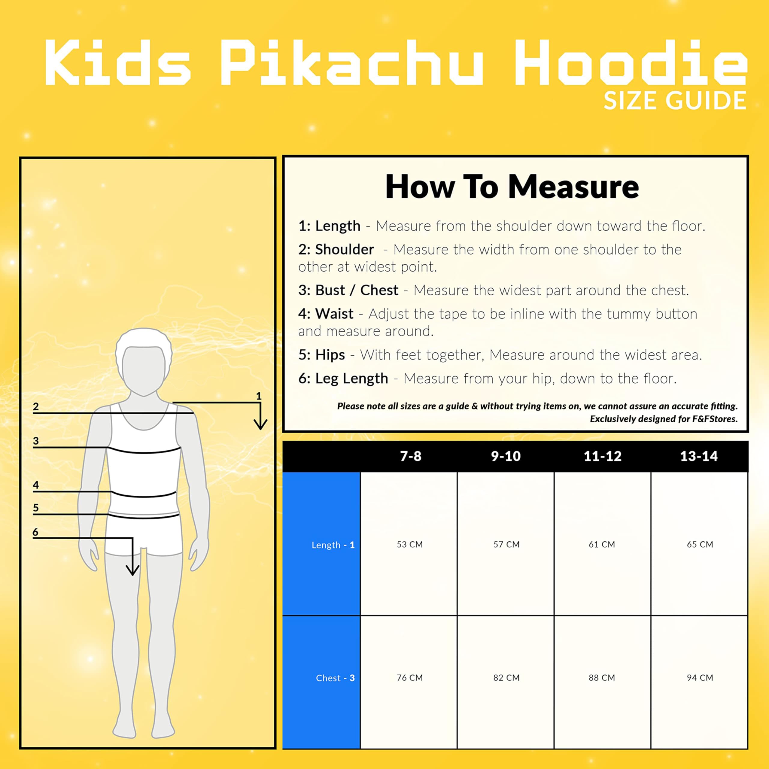 Pokémon Pikachu 3D Hooded Sweatshirt with Ears for Boys - Kids' Cartoon Character Costume Hoodie | Birthday Gift, Cosplay, Halloween Costume, Anime Fan Apparel