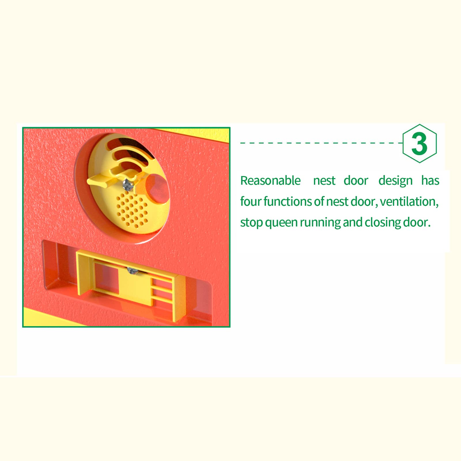 Queen Bee Mating Nuc Hive Box - Mini Beehive for Queen Rearing & Beekeeping (Red) | Ideal for Backyard Beekeepers & Apiary Enthusiasts