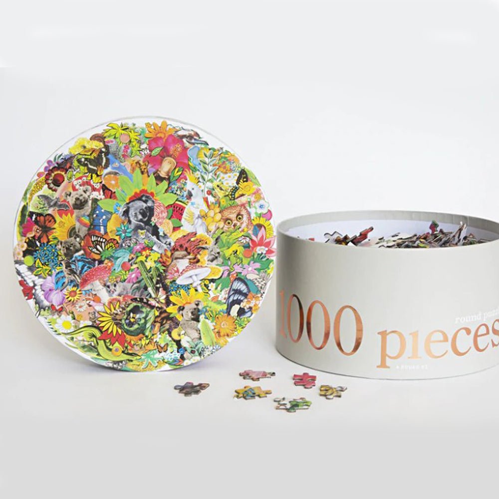 1000-Piece Round Jigsaw Puzzle - All Around Oz - Fun Family Activity & Home Decor for Puzzle Lovers - Perfect for Game Nights, Stress Relief & Wall Art